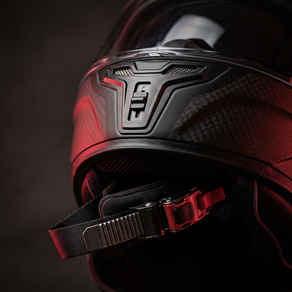 Casque Moto LS2 Rouge Carbone