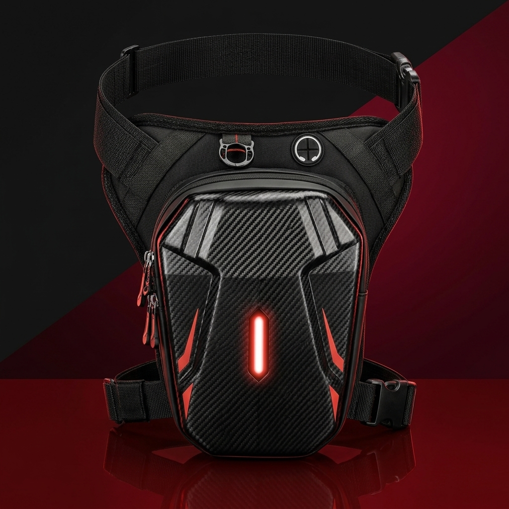 Sacoche de Cuisse Tactique Carbone LED