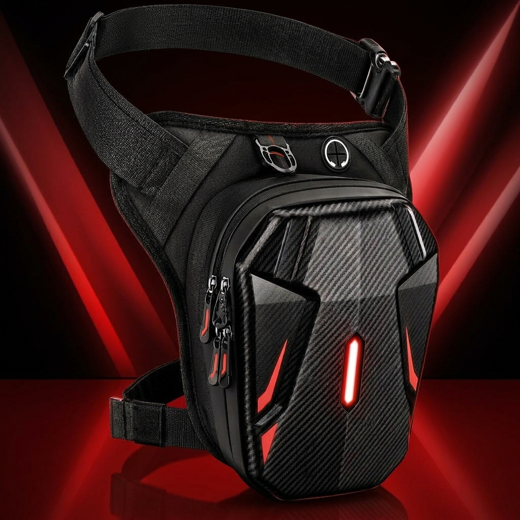 Sacoche de Cuisse Tactique Carbone LED