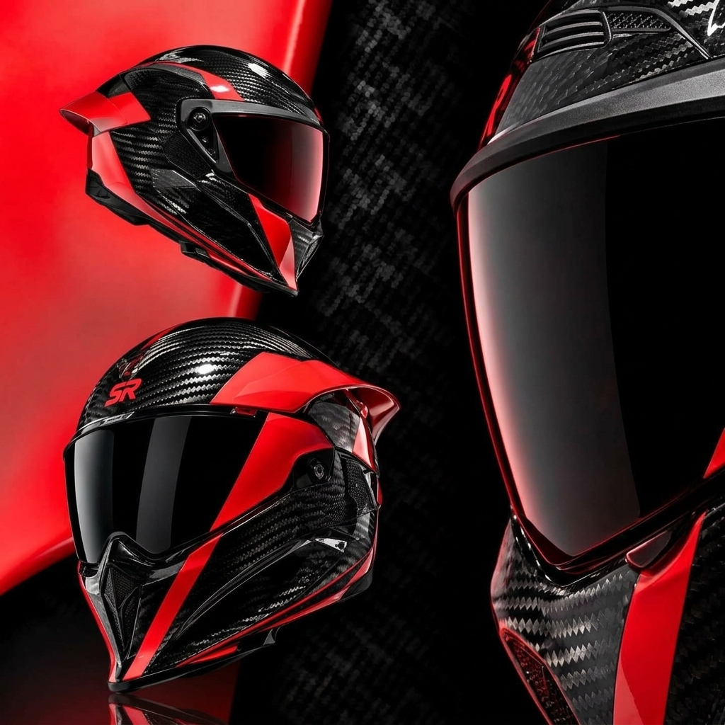 Casque Moto Vert