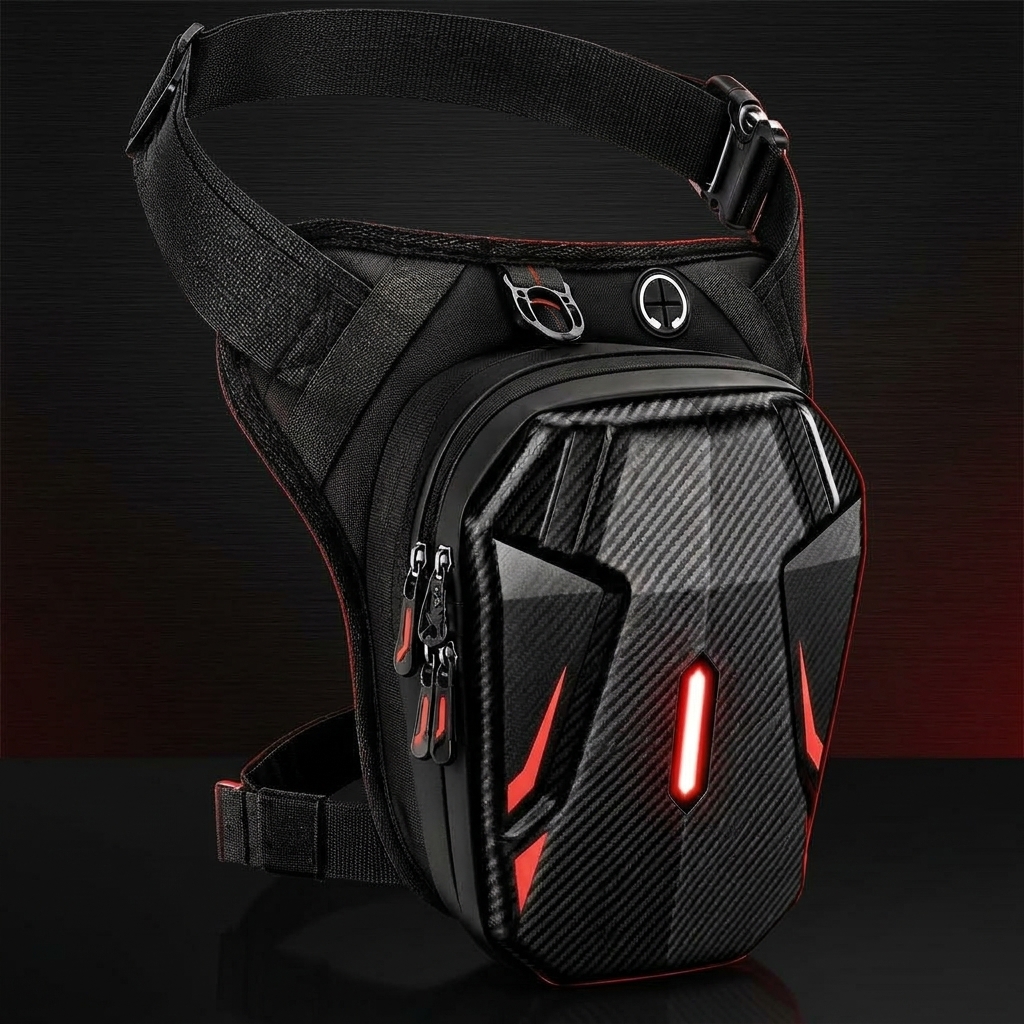 Sacoche de Cuisse Tactique Carbone LED